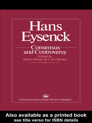 cover image of Hans Eysenck